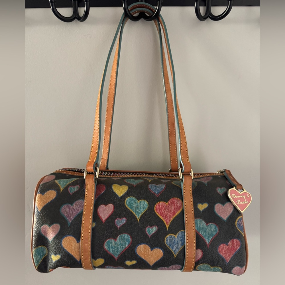 Dooney & Bourke Multicolor Heart Shoulder Bag